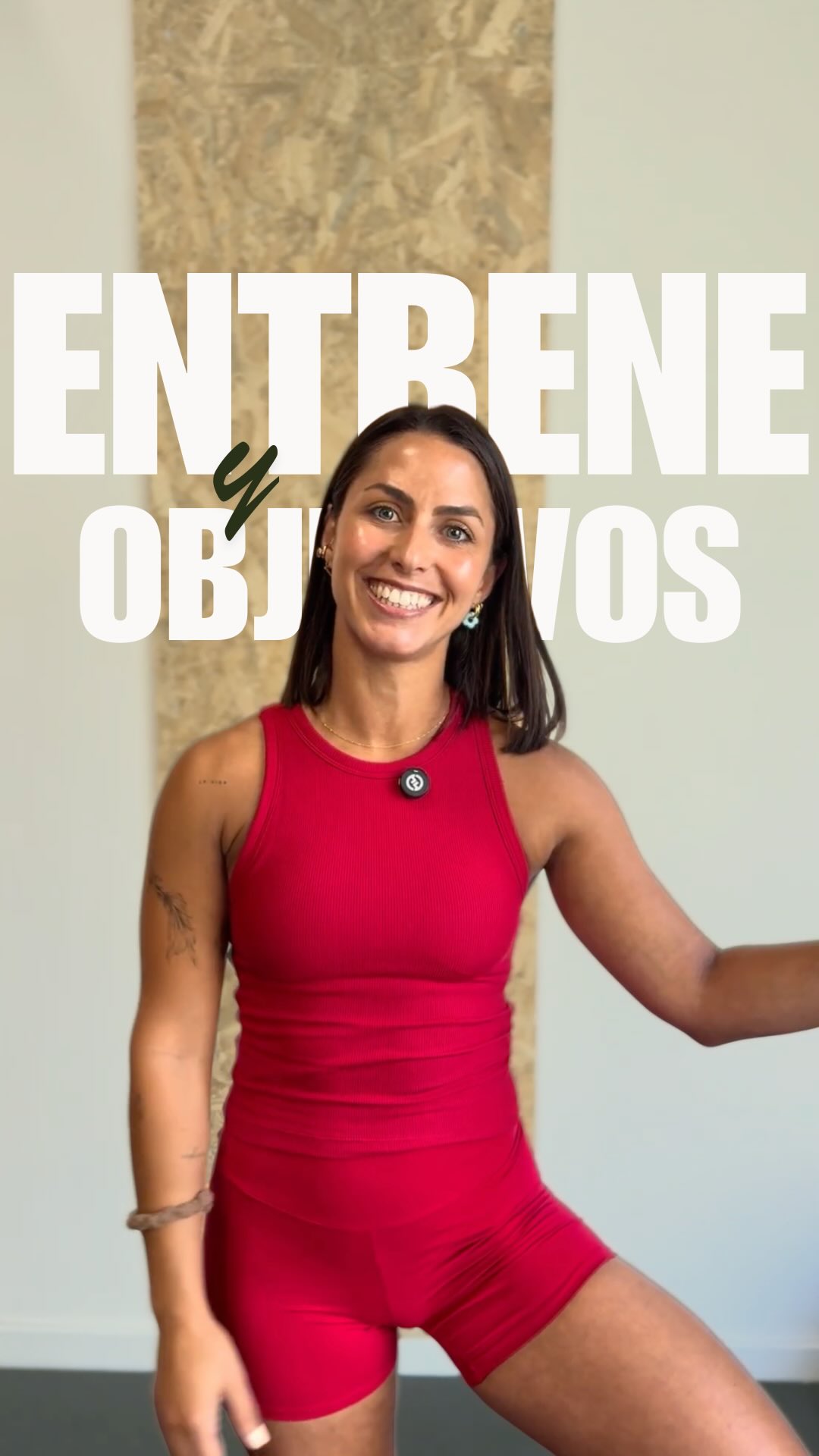 Sara García presenta un contenido sobre entrenamiento y objetivos
